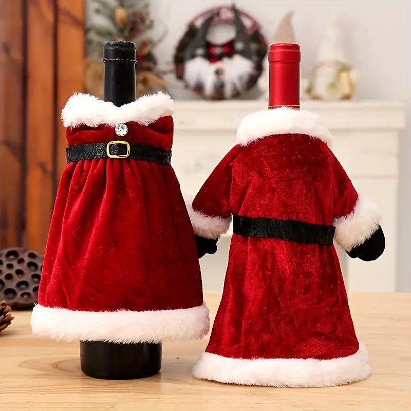 Christmas Wine Bottle Covers