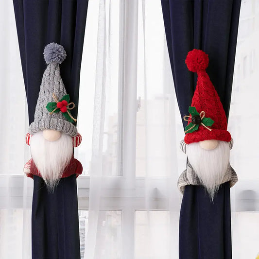 2pcs Christmas Curtain Clips