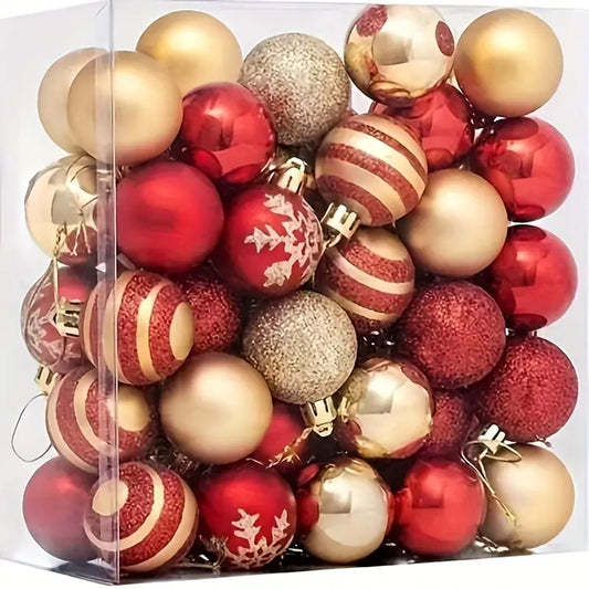 50-Pack Classic Christmas Ornaments